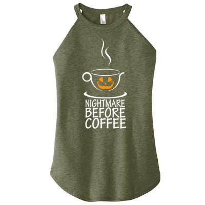 Nightmare Before Coffee Halloween Gift Women's Perfect Tri Rocker Tank