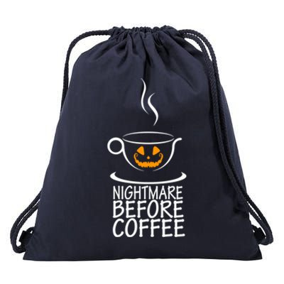 Nightmare Before Coffee Halloween Gift Drawstring Bag