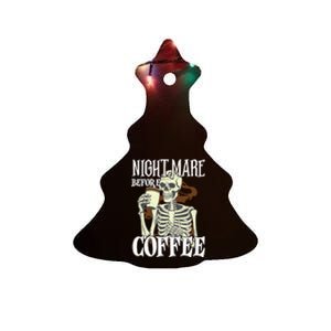 Nightmare Before Coffee Halloween Skeleton Mug Coffee Lover Ceramic Tree Ornament