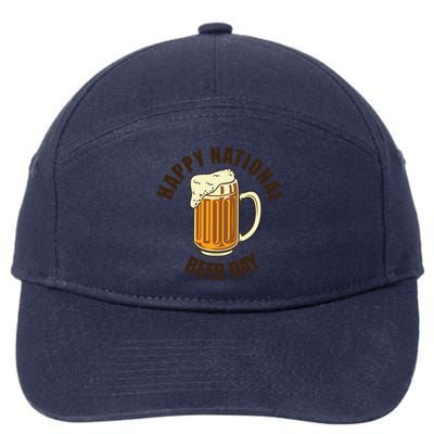 National Beer Day Gift 7-Panel Snapback Hat