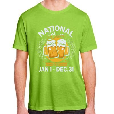 National Beer Day Jan 01 To Dec 31 Funny Gift Adult ChromaSoft Performance T-Shirt