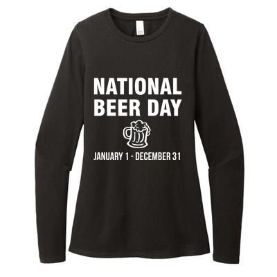 National Beer Day January 1 To December 31 Gift Womens CVC Long Sleeve Shirt