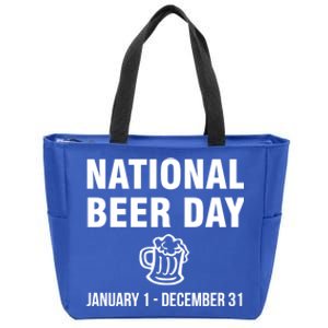 National Beer Day January 1 To December 31 Gift Zip Tote Bag