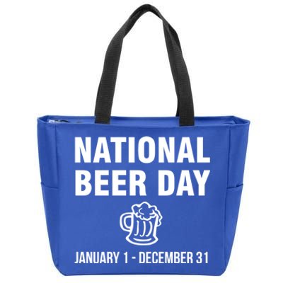 National Beer Day January 1 To December 31 Gift Zip Tote Bag