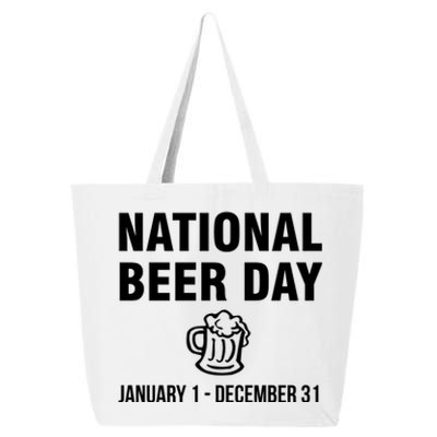 National Beer Day January 1 To December 31 Gift 25L Jumbo Tote