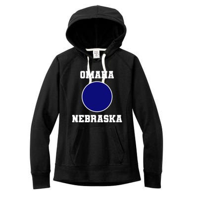 Nebraska Blue Dot Democratic 2nd District Omaha Meaningful Gift Women's Fleece Hoodie