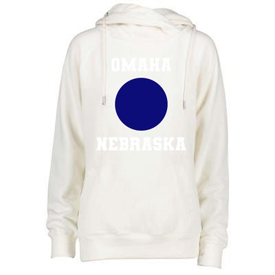 Nebraska Blue Dot Democratic 2nd District Omaha Meaningful Gift Womens Funnel Neck Pullover Hood