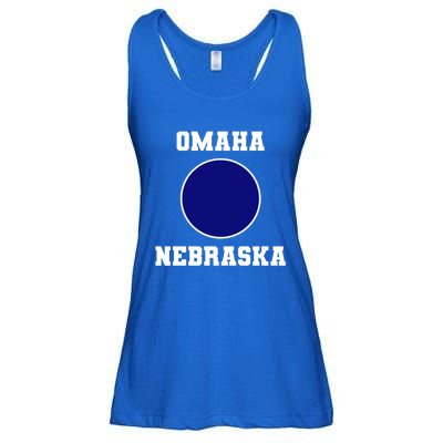 Nebraska Blue Dot Democratic 2nd District Omaha Meaningful Gift Ladies Essential Flowy Tank