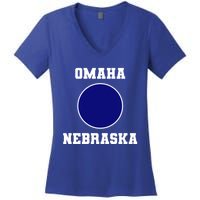 Nebraska Blue Dot Democratic 2nd District Omaha Meaningful Gift Women's V-Neck T-Shirt