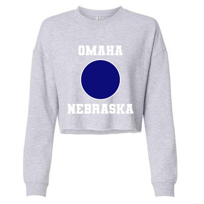 Nebraska Blue Dot Democratic 2nd District Omaha Meaningful Gift Cropped Pullover Crew