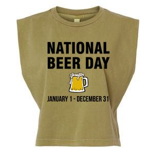 National Beer Day January 1 To December 31 Meaningful Gift Garment-Dyed Women's Muscle Tee