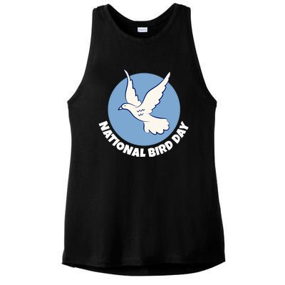 National Bird Day Funny Gift Bird Lover Birder Funny Gift Cool Gift Ladies PosiCharge Tri-Blend Wicking Tank