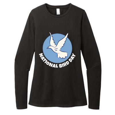 National Bird Day Funny Gift Bird Lover Birder Funny Gift Cool Gift Womens CVC Long Sleeve Shirt