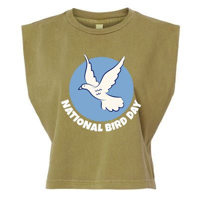 National Bird Day Funny Gift Bird Lover Birder Funny Gift Cool Gift Garment-Dyed Women's Muscle Tee