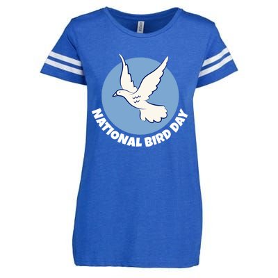 National Bird Day Funny Gift Bird Lover Birder Funny Gift Cool Gift Enza Ladies Jersey Football T-Shirt