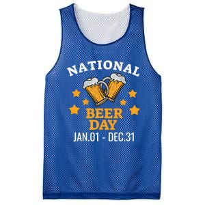 National Beer Day January 1st To December 31st Ing Gift Mesh Reversible Basketball Jersey Tank