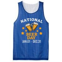 National Beer Day January 1st To December 31st Ing Gift Mesh Reversible Basketball Jersey Tank