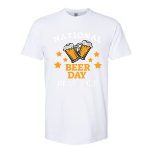 National Beer Day January 1st To December 31st Ing Gift Softstyle CVC T-Shirt