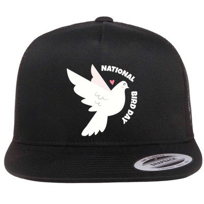 National Bird Day Gift Bird Lover Birder Funny Gift Flatbill Hat