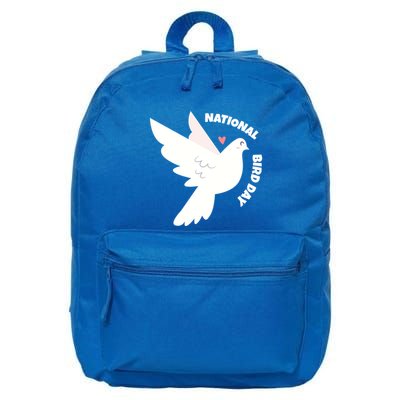 National Bird Day Gift Bird Lover Birder Funny Gift 16 in Basic Backpack
