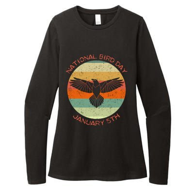 National Bird Day Distressed Retro Vintage Eagle Gift Womens CVC Long Sleeve Shirt