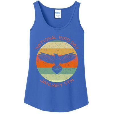 National Bird Day Distressed Retro Vintage Eagle Gift Ladies Essential Tank