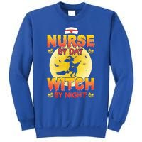 Nurse By Day Witch By Night Halloween For Nurses Rn Lpn Prn Gift Sweatshirt