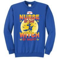 Nurse By Day Witch By Night Halloween For Nurses Rn Lpn Prn Gift Tall Sweatshirt