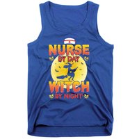 Nurse By Day Witch By Night Halloween For Nurses Rn Lpn Prn Gift Tank Top