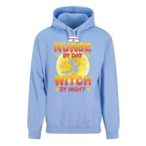 Nurse By Day Witch By Night Halloween For Nurses Rn Lpn Prn Gift Unisex Surf Hoodie