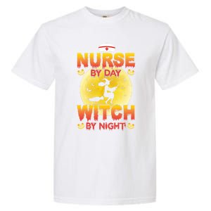 Nurse By Day Witch By Night Halloween For Nurses Rn Lpn Prn Gift Garment-Dyed Heavyweight T-Shirt