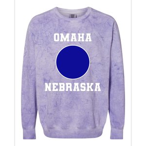 Nebraska Blue Dot Democratic 2nd District Omaha Colorblast Crewneck Sweatshirt