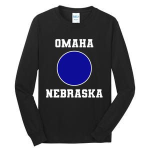 Nebraska Blue Dot Democratic 2nd District Omaha Tall Long Sleeve T-Shirt