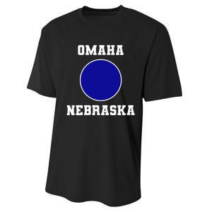 Nebraska Blue Dot Democratic 2nd District Omaha Performance Sprint T-Shirt