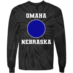 Nebraska Blue Dot Democratic 2nd District Omaha Tie-Dye Long Sleeve Shirt