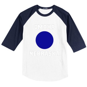 Nebraska Blue Dot Democratic 2nd District Omaha Baseball Sleeve Shirt