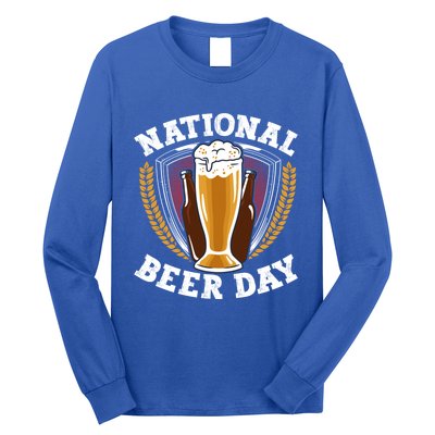 National Beer Day Funny Gift Long Sleeve Shirt