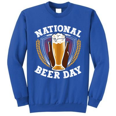 National Beer Day Funny Gift Tall Sweatshirt