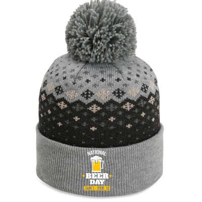 National Beer Day Gift Cool Gift The Baniff Cuffed Pom Beanie