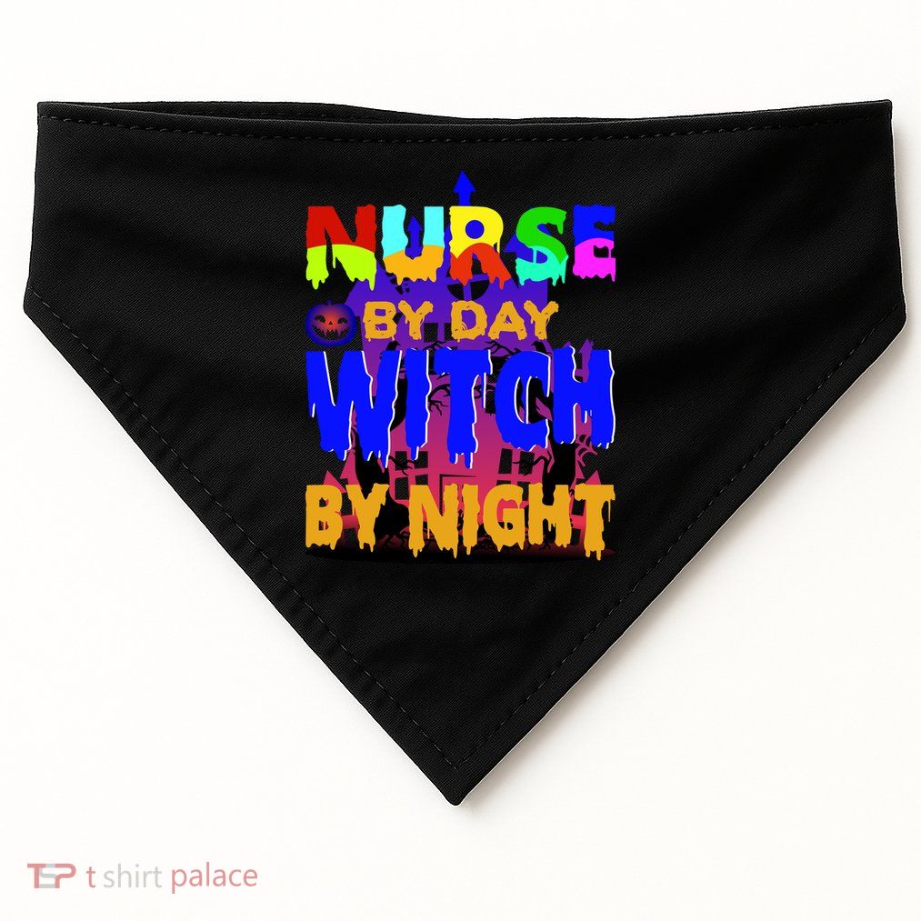 Nurse By Day Witch By Night USA-Made Doggie Bandana