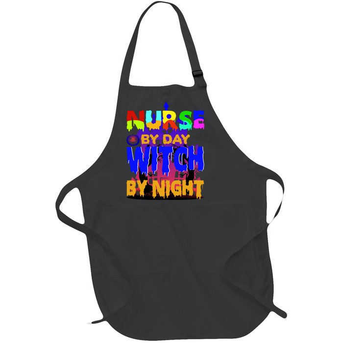 Nurse By Day Witch By Night Full-Length Apron With Pockets