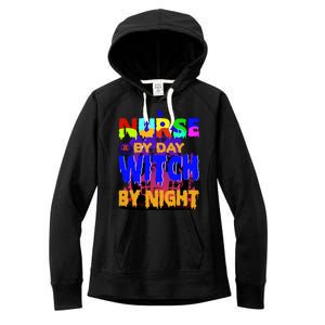 Nurse By Day Witch By Night Women's Fleece Hoodie