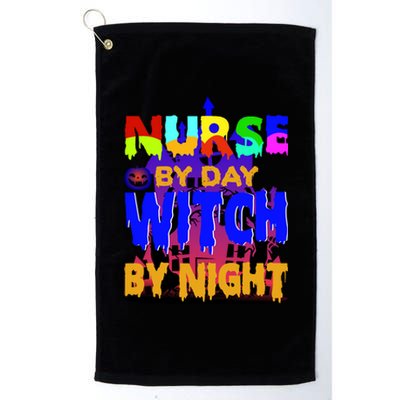 Nurse By Day Witch By Night Platinum Collection Golf Towel