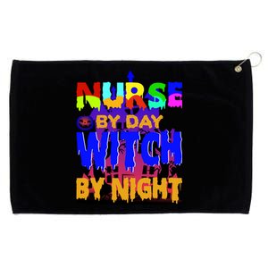 Nurse By Day Witch By Night Grommeted Golf Towel