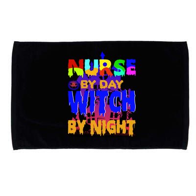 Nurse By Day Witch By Night Microfiber Hand Towel