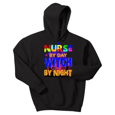 Nurse By Day Witch By Night Kids Hoodie