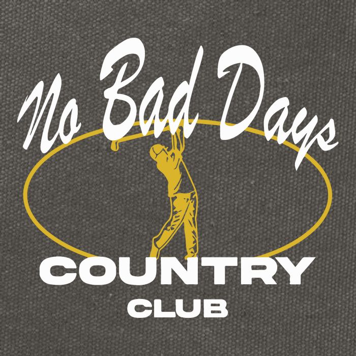No Bad Day Country Club Cotton Canvas Backpack