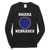 Nebraska Blue Dot Democratic 2nd District Omaha Tall Long Sleeve T-Shirt