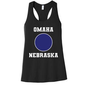 Nebraska Blue Dot Democratic 2nd District Omaha Women's Racerback Tank