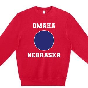 Nebraska Blue Dot Democratic 2nd District Omaha Premium Crewneck Sweatshirt